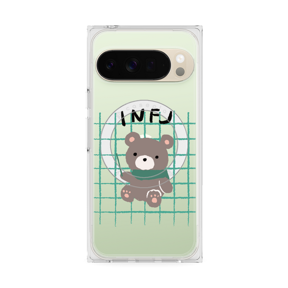 プレミアムスクエアケース with Pixelsnap［ オリジナル - INFJ 提唱者 - キャラクター ］