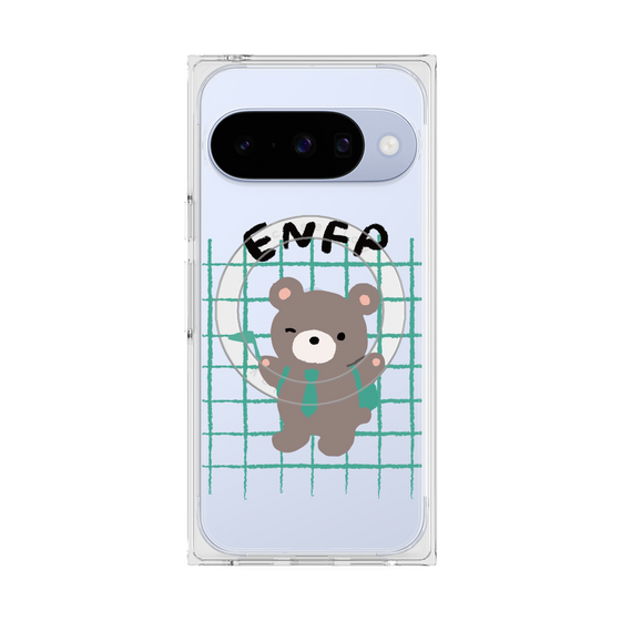 プレミアムスクエアケース with Pixelsnap［ オリジナル - ENFP 運動家 - キャラクター ］