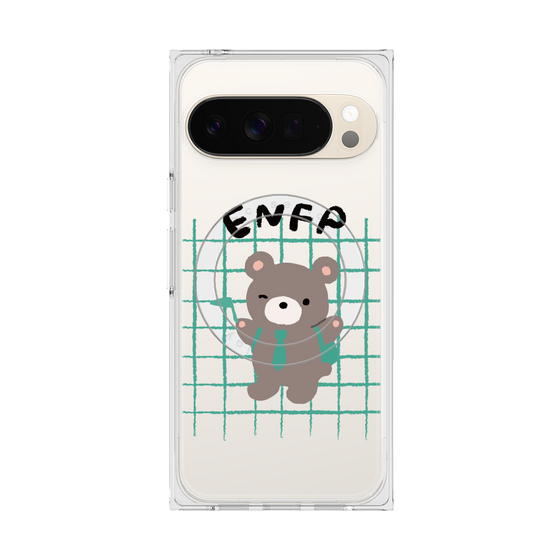 プレミアムスクエアケース with Pixelsnap［ オリジナル - ENFP 運動家 - キャラクター ］