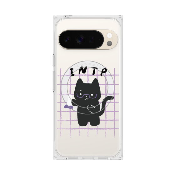 プレミアムスクエアケース with Pixelsnap［ オリジナル - INTP 論理学者 - キャラクター ］