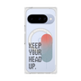 プレミアムスクエアケース with Pixelsnap［ オリジナル - ドットオーバーレイ - KEEP YOUR HEAD UP/A ］
