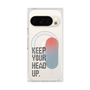 プレミアムスクエアケース with Pixelsnap［ オリジナル - ドットオーバーレイ - KEEP YOUR HEAD UP/A ］