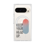プレミアムスクエアケース with Pixelsnap［ オリジナル - ドットオーバーレイ - KEEP YOUR HEAD UP/A ］