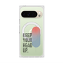 プレミアムスクエアケース with Pixelsnap［ オリジナル - ドットオーバーレイ - KEEP YOUR HEAD UP/A ］