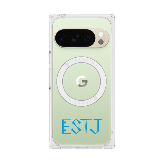 プレミアムスクエアケース with Pixelsnap［ オリジナル - ESTJ 幹部 - アルファベット ］