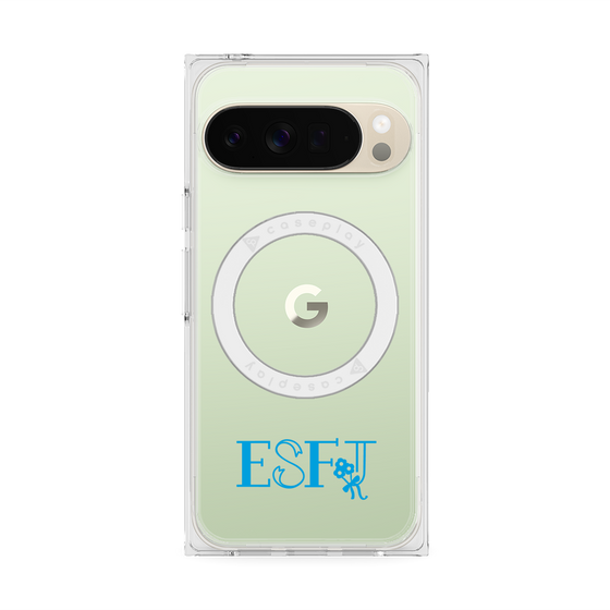 プレミアムスクエアケース with Pixelsnap［ オリジナル - ESFJ 領事 - アルファベット ］
