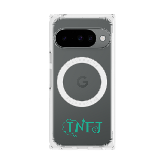 プレミアムスクエアケース with Pixelsnap［ オリジナル - INFJ 提唱者 - アルファベット ］