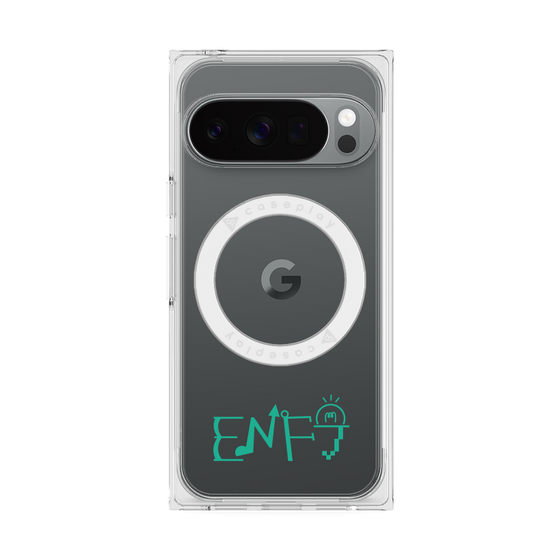 プレミアムスクエアケース with Pixelsnap［ オリジナル - ENFJ 主人公 - アルファベット ］