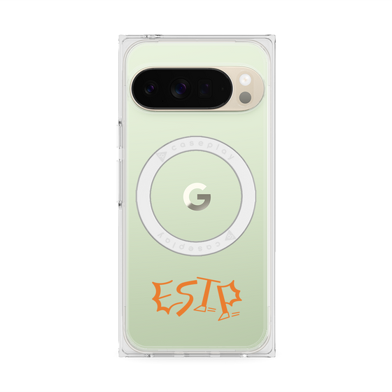 プレミアムスクエアケース with Pixelsnap［ オリジナル - ESTP 起業家 - アルファベット ］