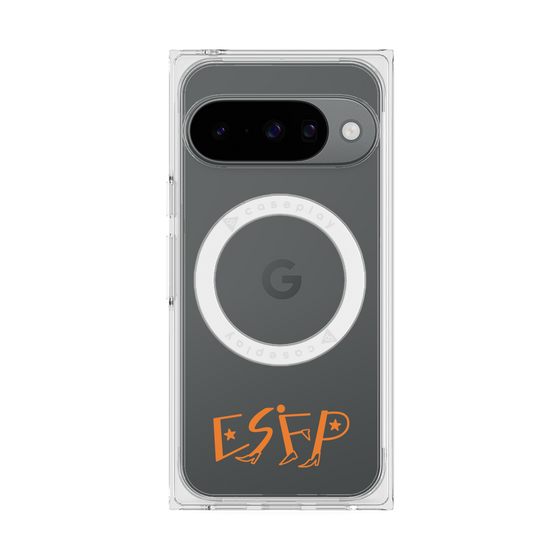 プレミアムスクエアケース with Pixelsnap［ オリジナル - ESFP エンターテイナー - アルファベット ］