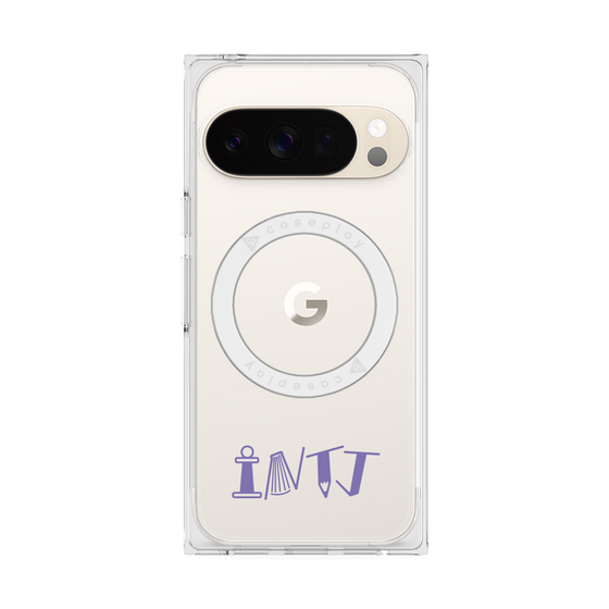 プレミアムスクエアケース with Pixelsnap［ オリジナル - INTJ 建築家 - アルファベット ］