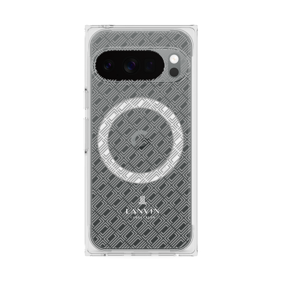 プレミアムスクエアケース with Pixelsnap［ LANVIN COLLECTION - ロゴパターン ］