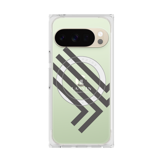 プレミアムスクエアケース with Pixelsnap［ LANVIN COLLECTION - ロゴ ］
