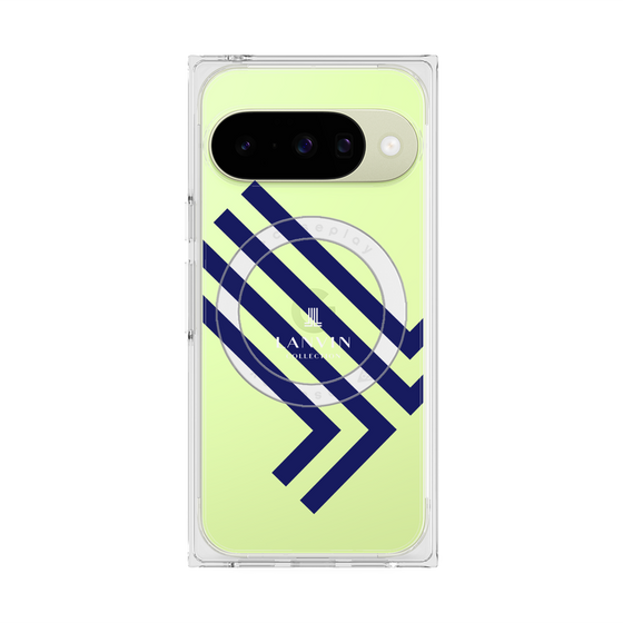 プレミアムスクエアケース with Pixelsnap［ LANVIN COLLECTION - ロゴ - ネイビー ］