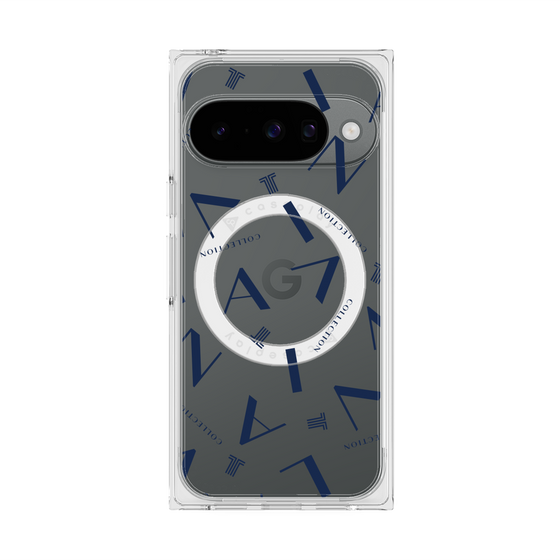 プレミアムスクエアケース with Pixelsnap［ LANVIN COLLECTION - タイポグラフィ ］