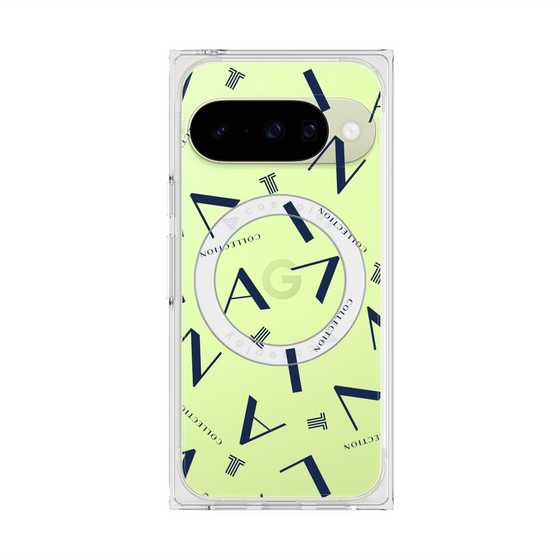 プレミアムスクエアケース with Pixelsnap［ LANVIN COLLECTION - タイポグラフィ ］