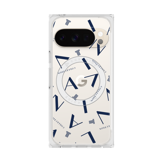 プレミアムスクエアケース with Pixelsnap［ LANVIN COLLECTION - タイポグラフィ ］