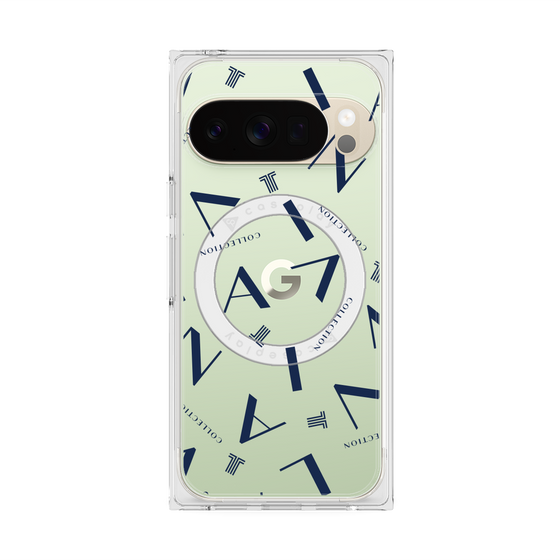 プレミアムスクエアケース with Pixelsnap［ LANVIN COLLECTION - タイポグラフィ ］