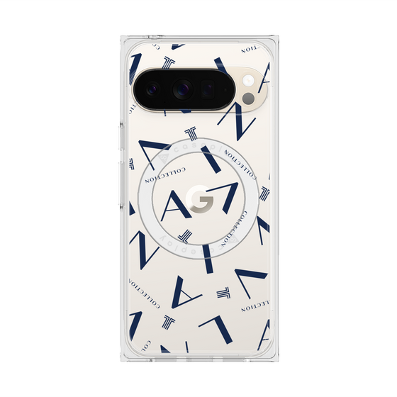 プレミアムスクエアケース with Pixelsnap［ LANVIN COLLECTION - タイポグラフィ ］