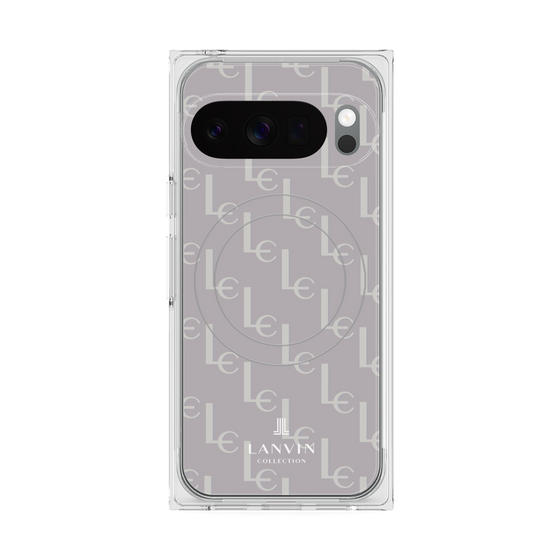 プレミアムスクエアケース with Pixelsnap［ LANVIN COLLECTION - ジオメトリック - ライラック ］