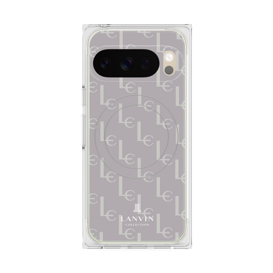プレミアムスクエアケース with Pixelsnap［ LANVIN COLLECTION - ジオメトリック - ライラック ］