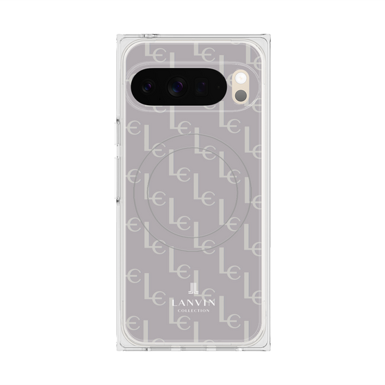 プレミアムスクエアケース with Pixelsnap［ LANVIN COLLECTION - ジオメトリック - ライラック ］