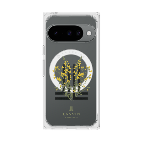 プレミアムスクエアケース with Pixelsnap［ LANVIN COLLECTION - フラワー ］