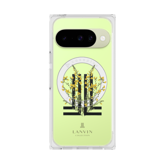 プレミアムスクエアケース with Pixelsnap［ LANVIN COLLECTION - フラワー ］
