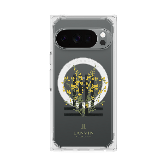 プレミアムスクエアケース with Pixelsnap［ LANVIN COLLECTION - フラワー ］
