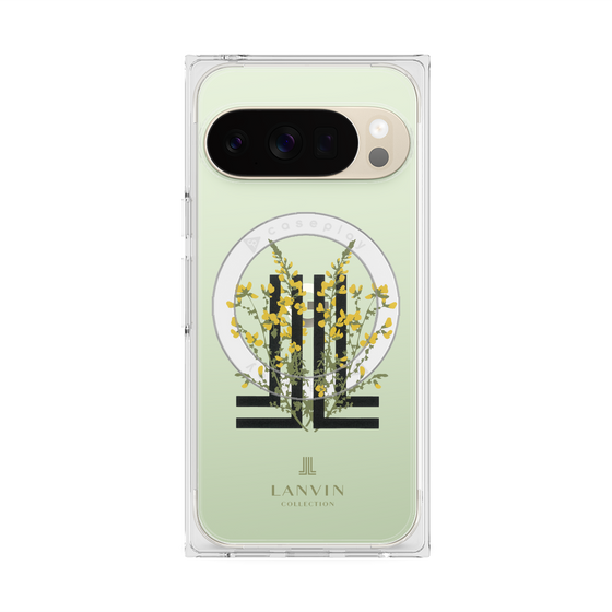 プレミアムスクエアケース with Pixelsnap［ LANVIN COLLECTION - フラワー ］