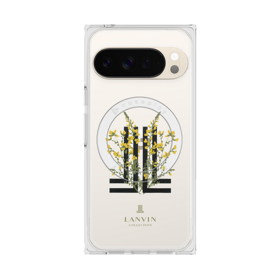 プレミアムスクエアケース with Pixelsnap［ LANVIN COLLECTION - フラワー ］