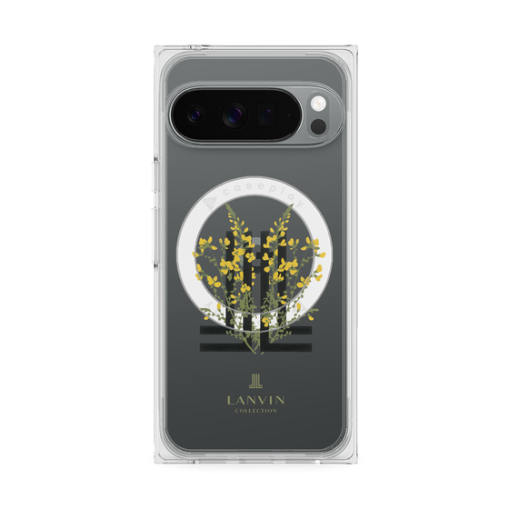 プレミアムスクエアケース with Pixelsnap［ LANVIN COLLECTION - フラワー ］