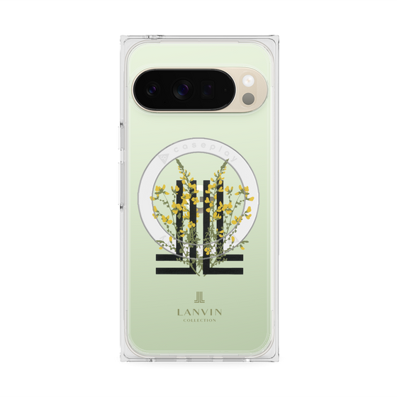 プレミアムスクエアケース with Pixelsnap［ LANVIN COLLECTION - フラワー ］