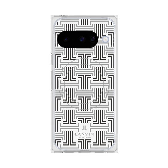 プレミアムスクエアケース with Pixelsnap［ LANVIN COLLECTION - モノグラム ］