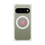 プレミアムスクエアケース with Pixelsnap［ オリジナル - caseplayロゴ - ピンク/C ］