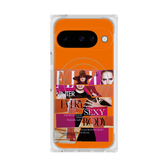 プレミアムスクエアケース with Pixelsnap［ ELLE - 80 YEARS CREATIVITY ］