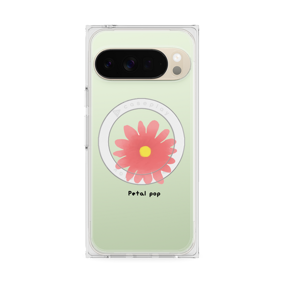 プレミアムスクエアケース with Pixelsnap［ Mod Deco - オリジナル - フラワー/E ］