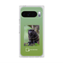 プレミアムスクエアケース with Pixelsnap［ Green Future Project - Black-mantled Tamarin ］
