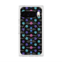 プレミアムスクエアケース with Pixelsnap［ LANVIN en Bleu - Flower pattern ］