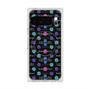 プレミアムスクエアケース with Pixelsnap［ LANVIN en Bleu - Flower pattern ］