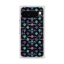 プレミアムスクエアケース with Pixelsnap［ LANVIN en Bleu - Flower pattern ］
