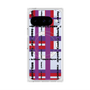 プレミアムスクエアケース with Pixelsnap［ LANVIN en Bleu - Plaid ］