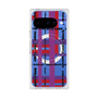 プレミアムスクエアケース with Pixelsnap［ LANVIN en Bleu - Plaid ］