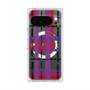 プレミアムスクエアケース with Pixelsnap［ LANVIN en Bleu - Plaid ］