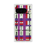 プレミアムスクエアケース with Pixelsnap［ LANVIN en Bleu - Plaid ］