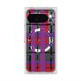 プレミアムスクエアケース with Pixelsnap［ LANVIN en Bleu - Plaid ］
