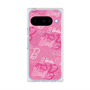 プレミアムスクエアケース with Pixelsnap［ Barbie - ロゴパターン1 ］