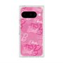 プレミアムスクエアケース with Pixelsnap［ Barbie - ロゴパターン1 ］