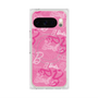 プレミアムスクエアケース with Pixelsnap［ Barbie - ロゴパターン1 ］