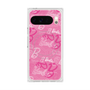 プレミアムスクエアケース with Pixelsnap［ Barbie - ロゴパターン1 ］